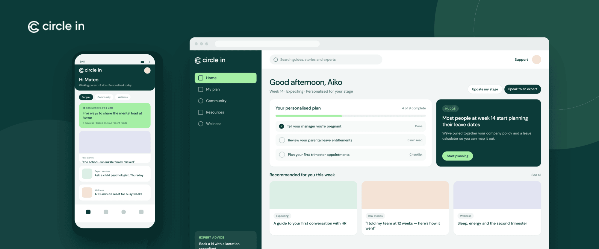 Circle In personalisation strategy and product discovery case study header
